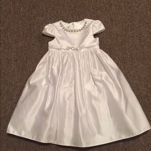 Little girl satin gown